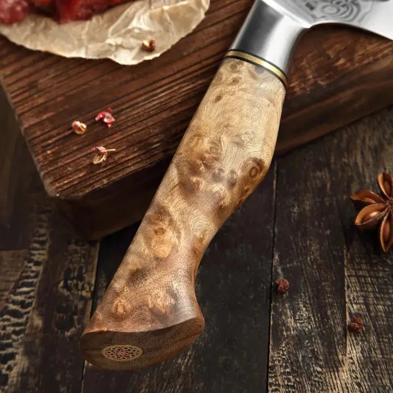 Damast Messer 3er Set Bergahorn damastop.shop - Damastshop