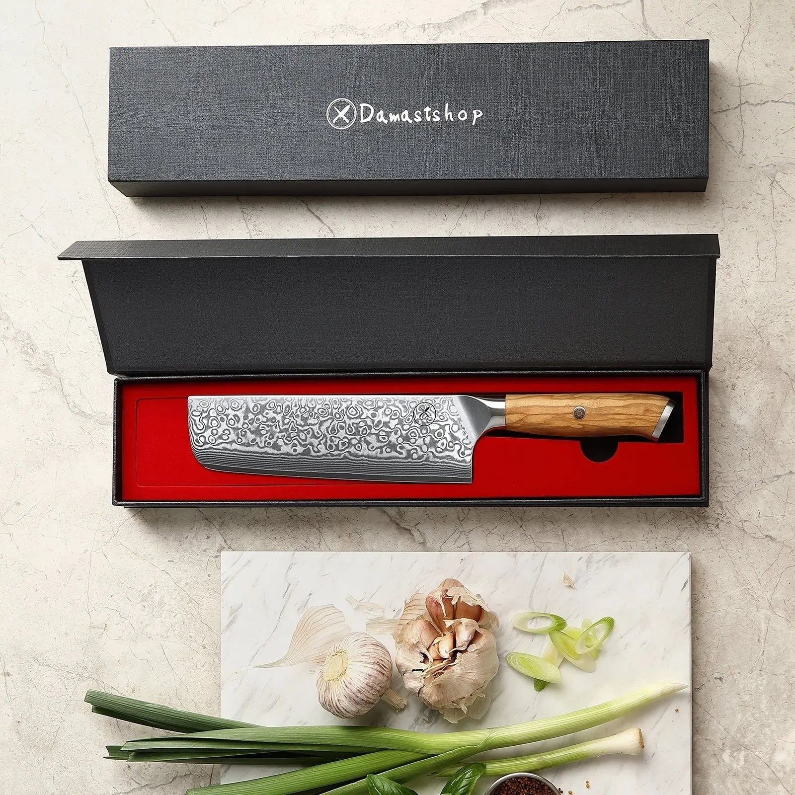 Damast Nakiri Olive damastop.shop - Damastshop