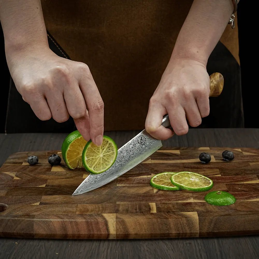 Damast Universalmesser Bergahorn damastop.shop - Damastshop