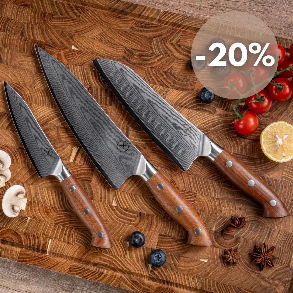 Premium Damast 3er Set Red Wood damastop.shop - Damastshop