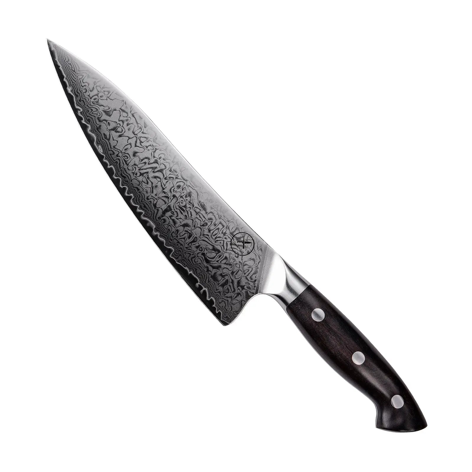 Premium Damast Chefmesser Ebenholz damastop.shop - Damastshop