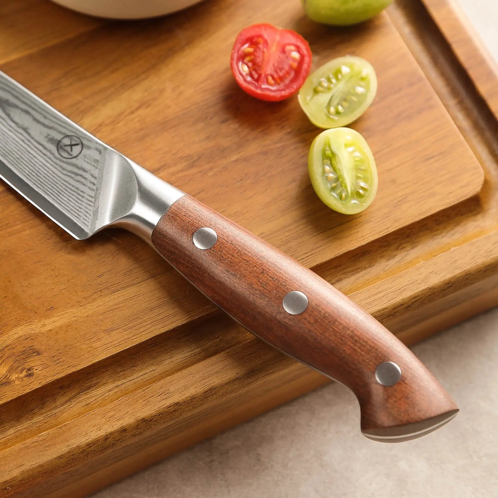 Premium Damast Paring Red Wood Draft Draft damastop.shop - Damastshop