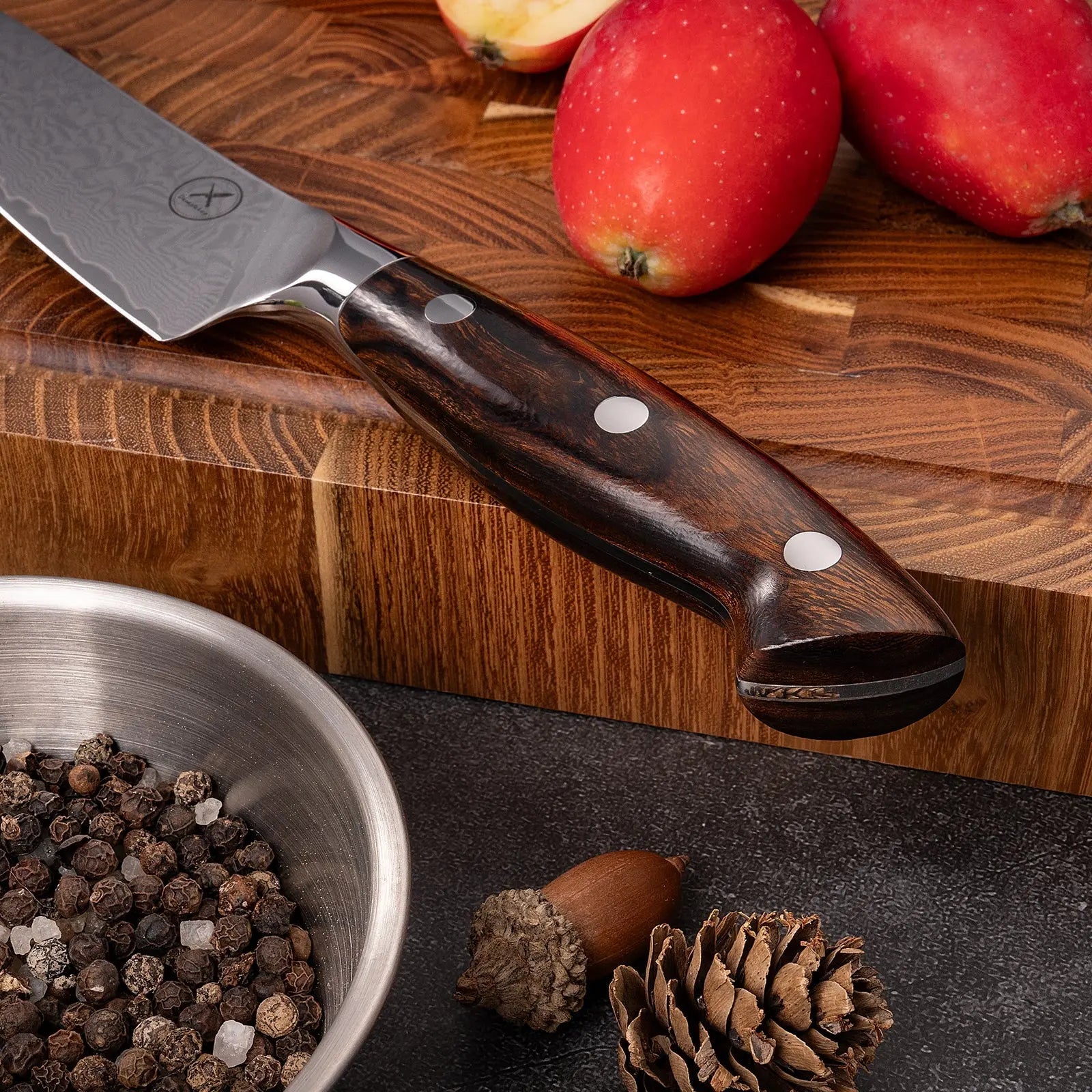 Premium Damast Universalmesser Eisenholz damastop.shop - Damastshop