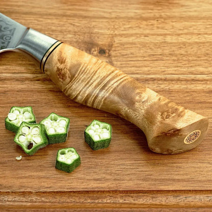 Damast Chefmesser Bergahorn damastop.shop - Damastshop