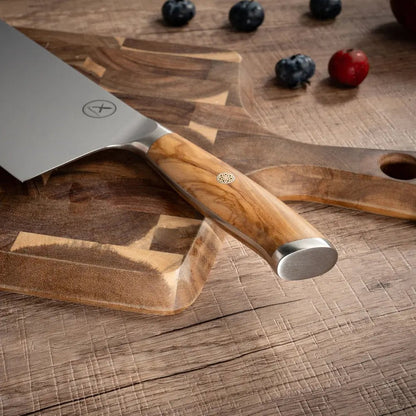 Damast Hackmesser Olive damastop.shop - Damastshop