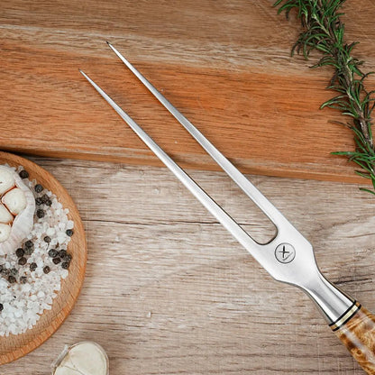 Damast Messer Tranchier Duo Bergahorn damastop.shop - Damastshop