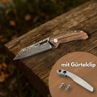 Damast Taschenmesser Cocobolo damastop.shop - Damastshop