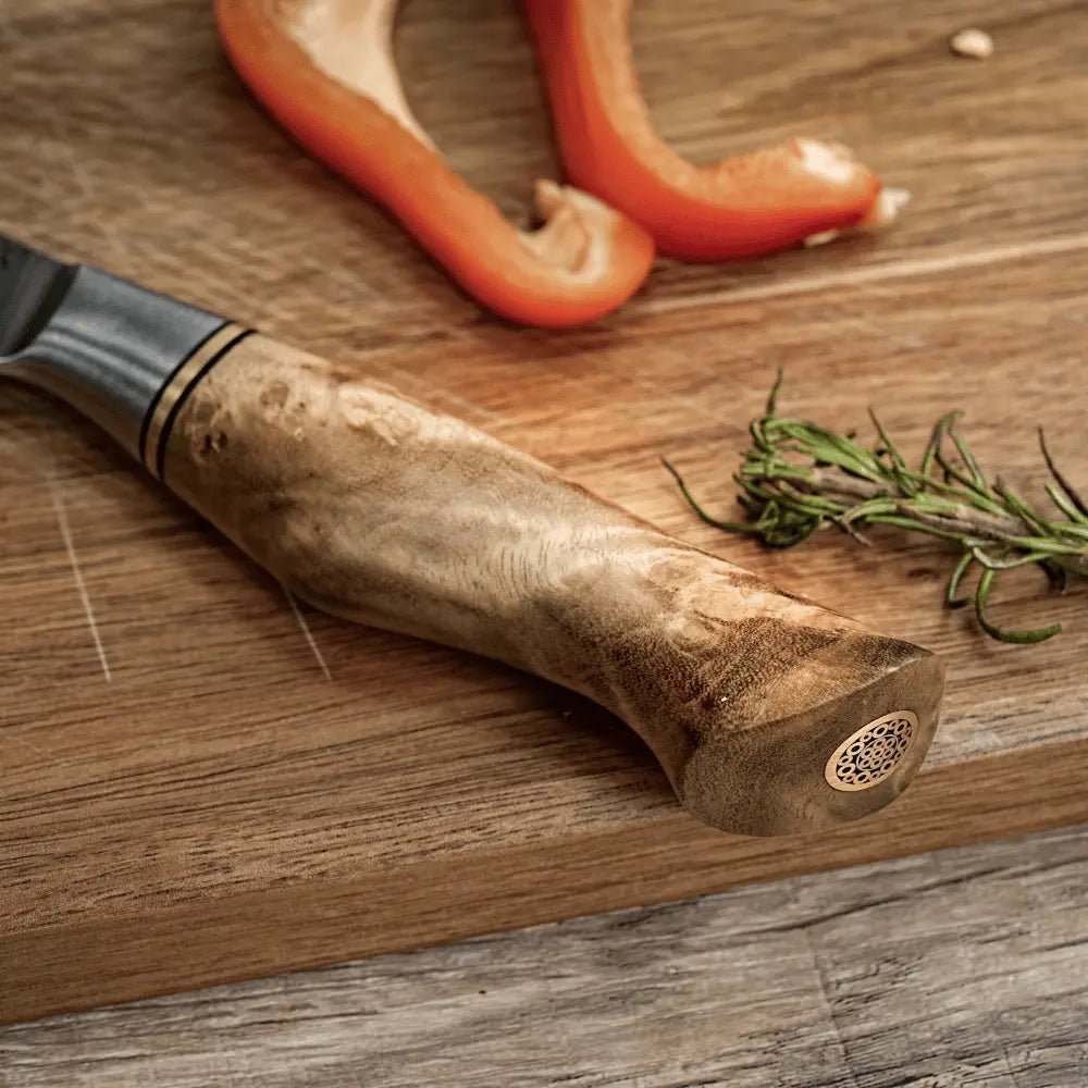 Damast Universalmesser Bergahorn damastop.shop - Damastshop