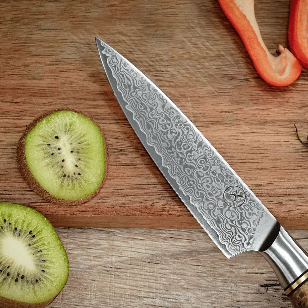 Damast Universalmesser Bergahorn damastop.shop - Damastshop