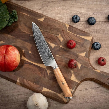 Damast Universalmesser Olive damastop.shop - Damastshop
