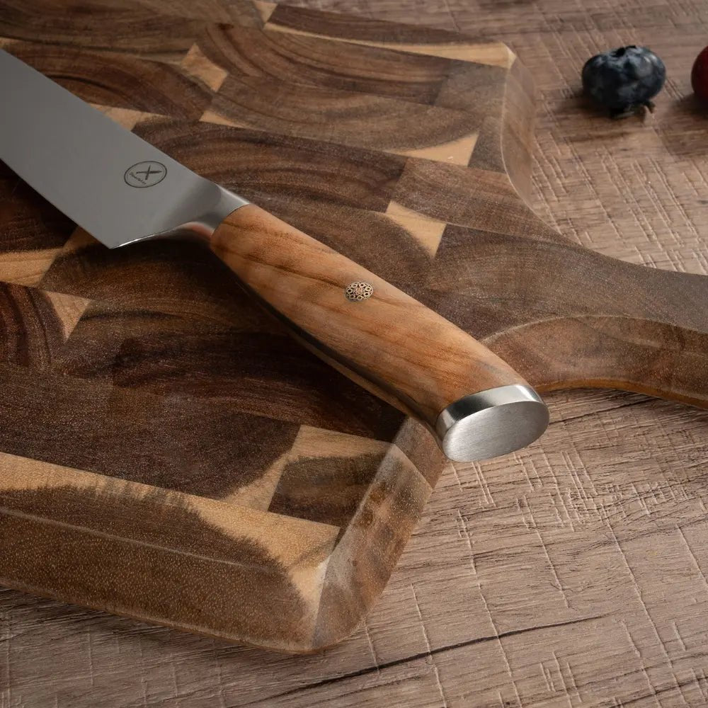 Damast Universalmesser Olive damastop.shop - Damastshop