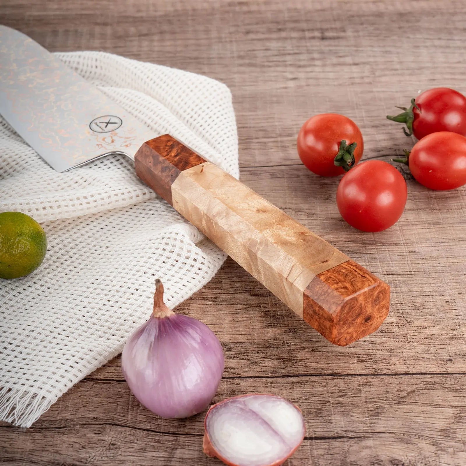 Kupfer-Damast Chefmesser damastop.shop - Damastshop