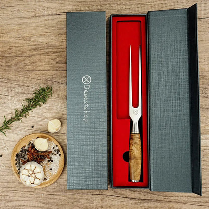 Geschmiedete Fleischgabel Bergahorn damastop.shop - Damastshop