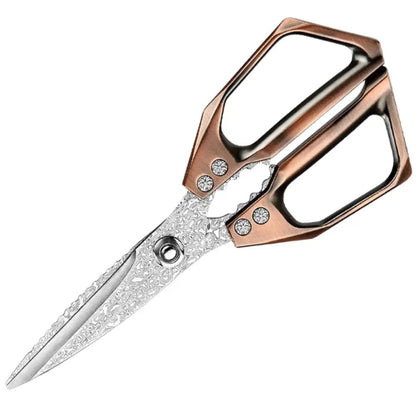 Mehrzweck Küchenschere Bronze aus 110 Lagen Damaststahl damastop.shop - Damastshop