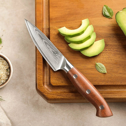 Premium Damast Paring Red Wood Draft Draft damastop.shop - Damastshop