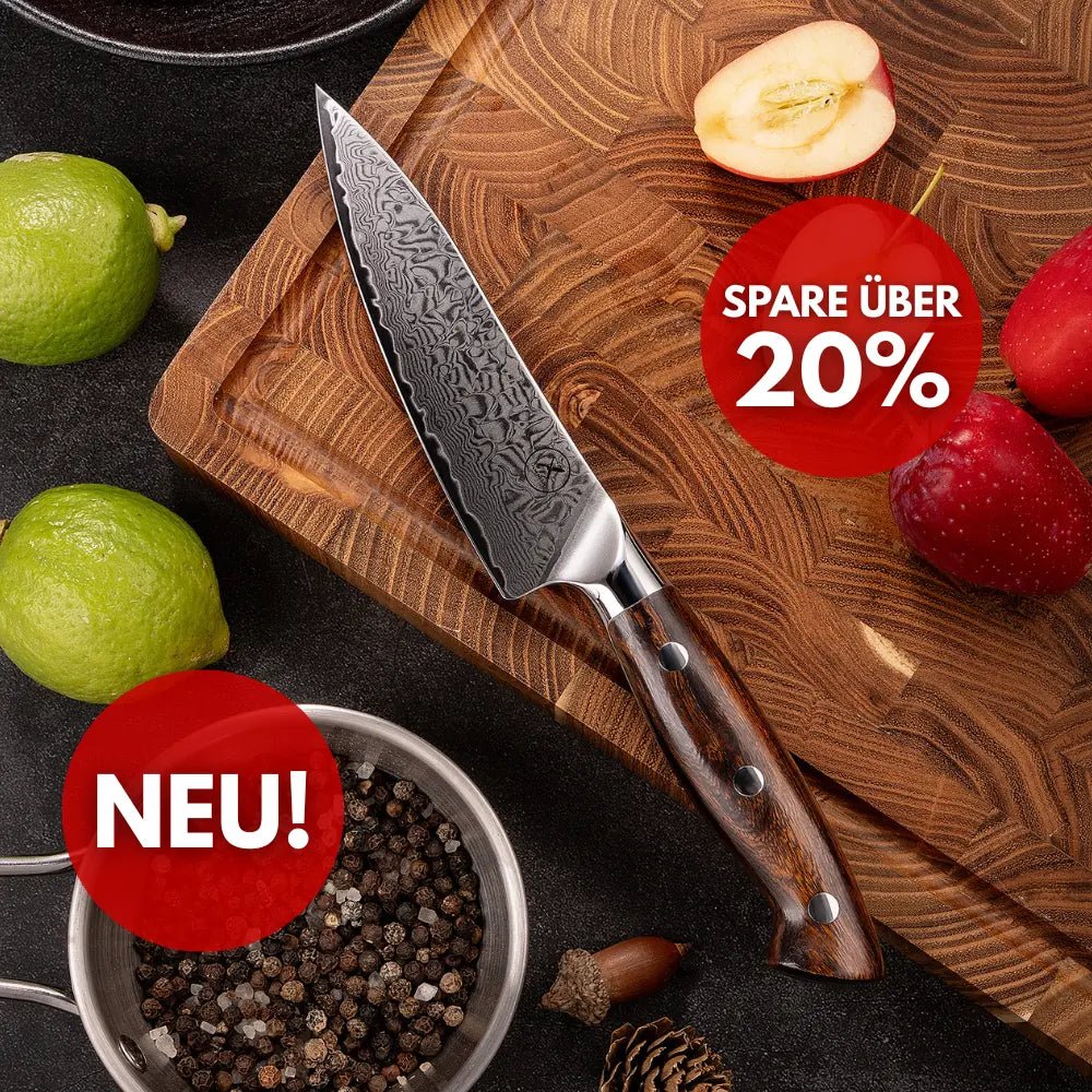 Premium Damast Universalmesser Eisenholz damastop.shop - Damastshop