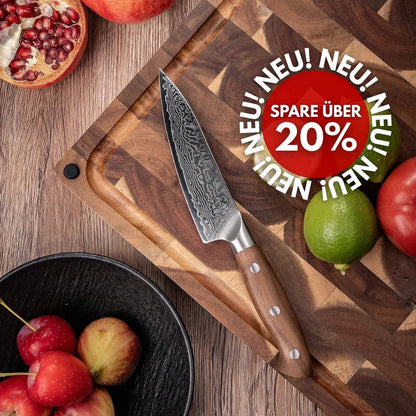 Premium Damast Universalmesser Walnuss damastop.shop - Damastshop