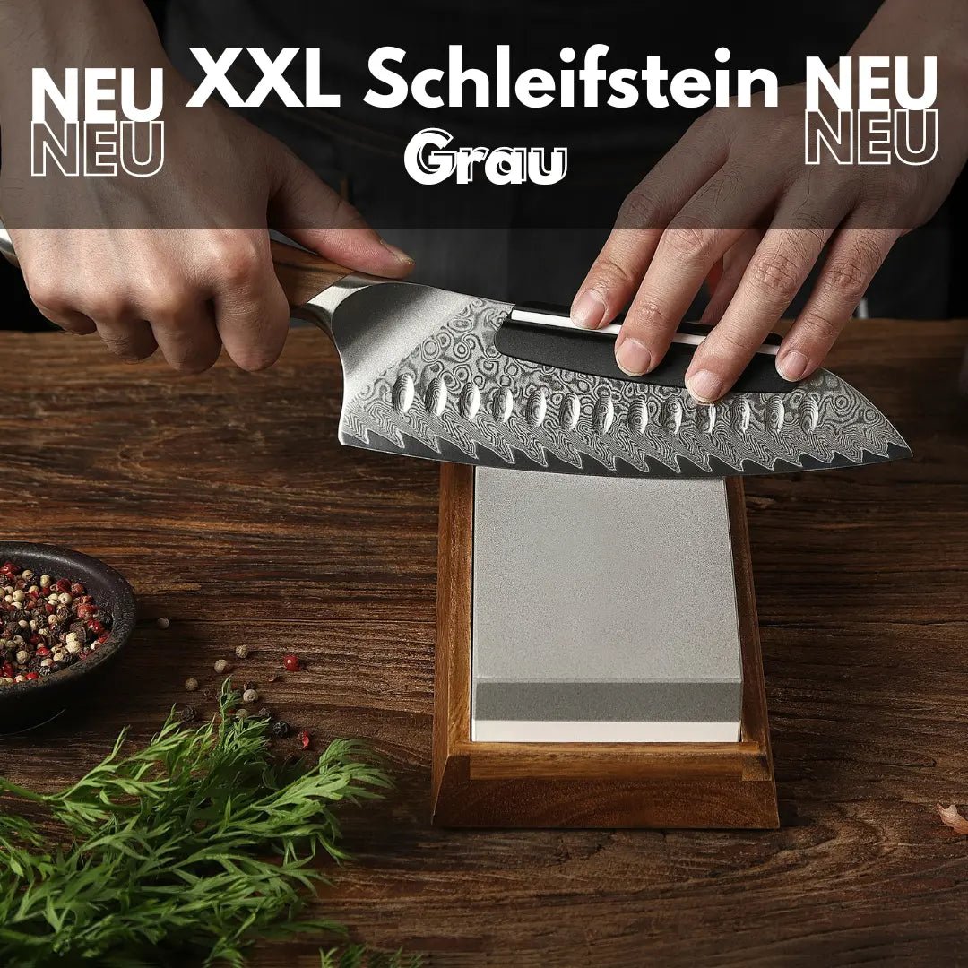 XXL Schleifstein 3000/8000 mit Bambushalter und Schleifhilfe 15° Farbauswahl damastop.shop - Damastshop